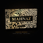 Rancho Mahnaz digital gift card, black and gold, sent by email