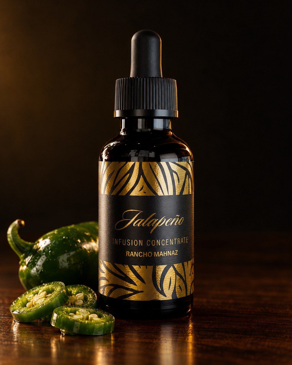 Jalapeño infusion concentrate, 1 oz dropper bottle