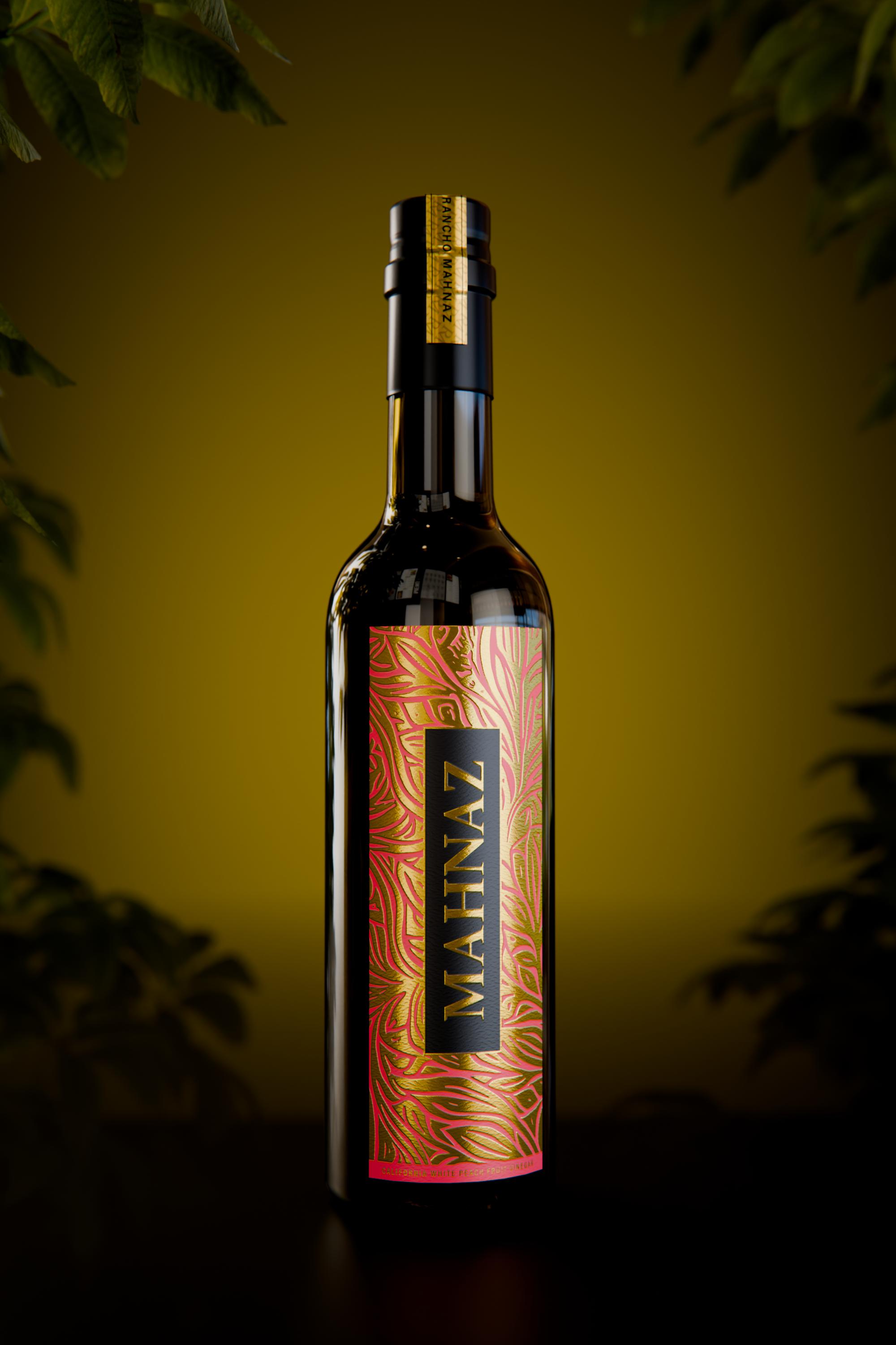 California White Peach Fruit Vinegar