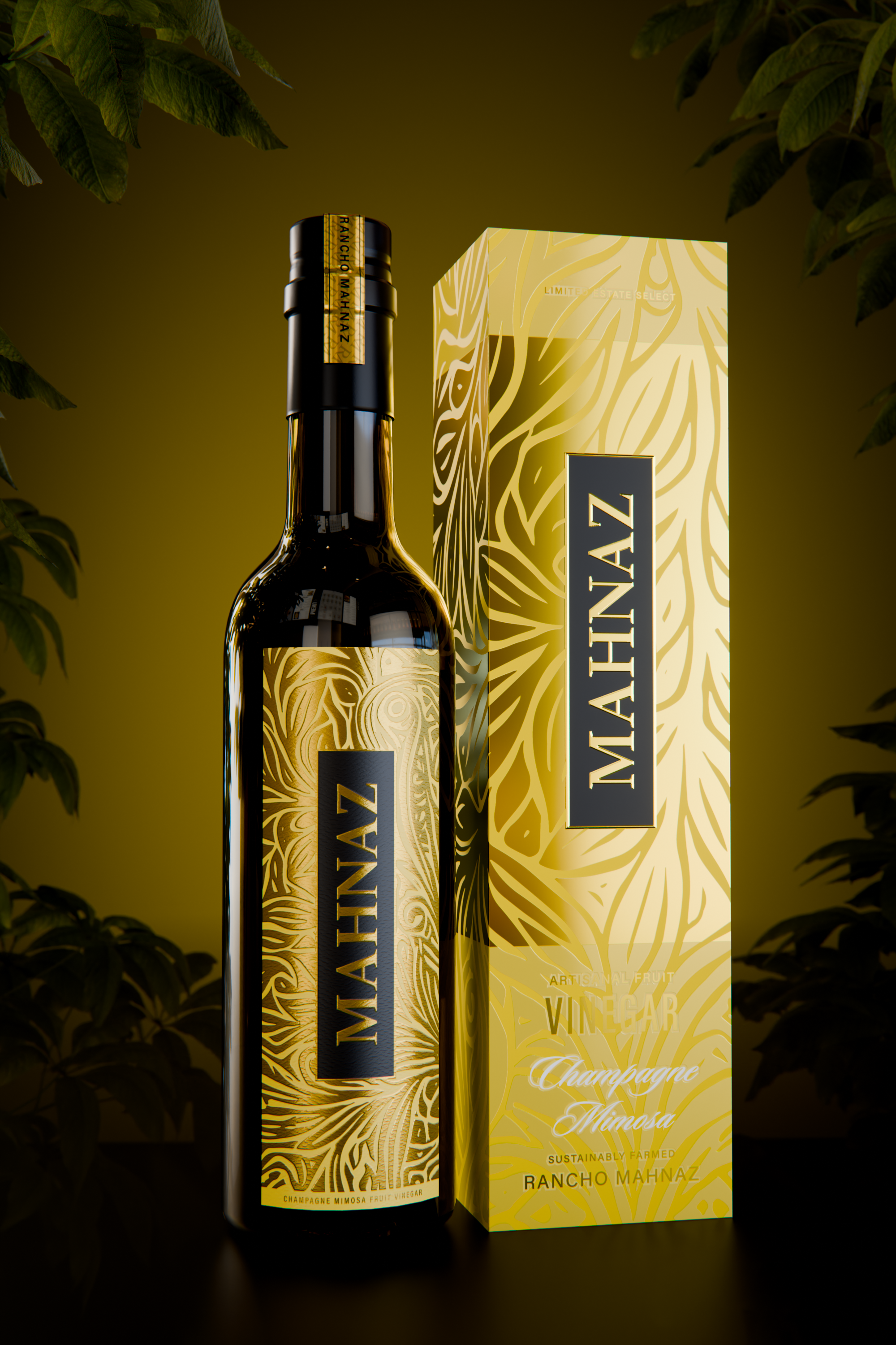 Champagne Mimosa Fruit Vinegar