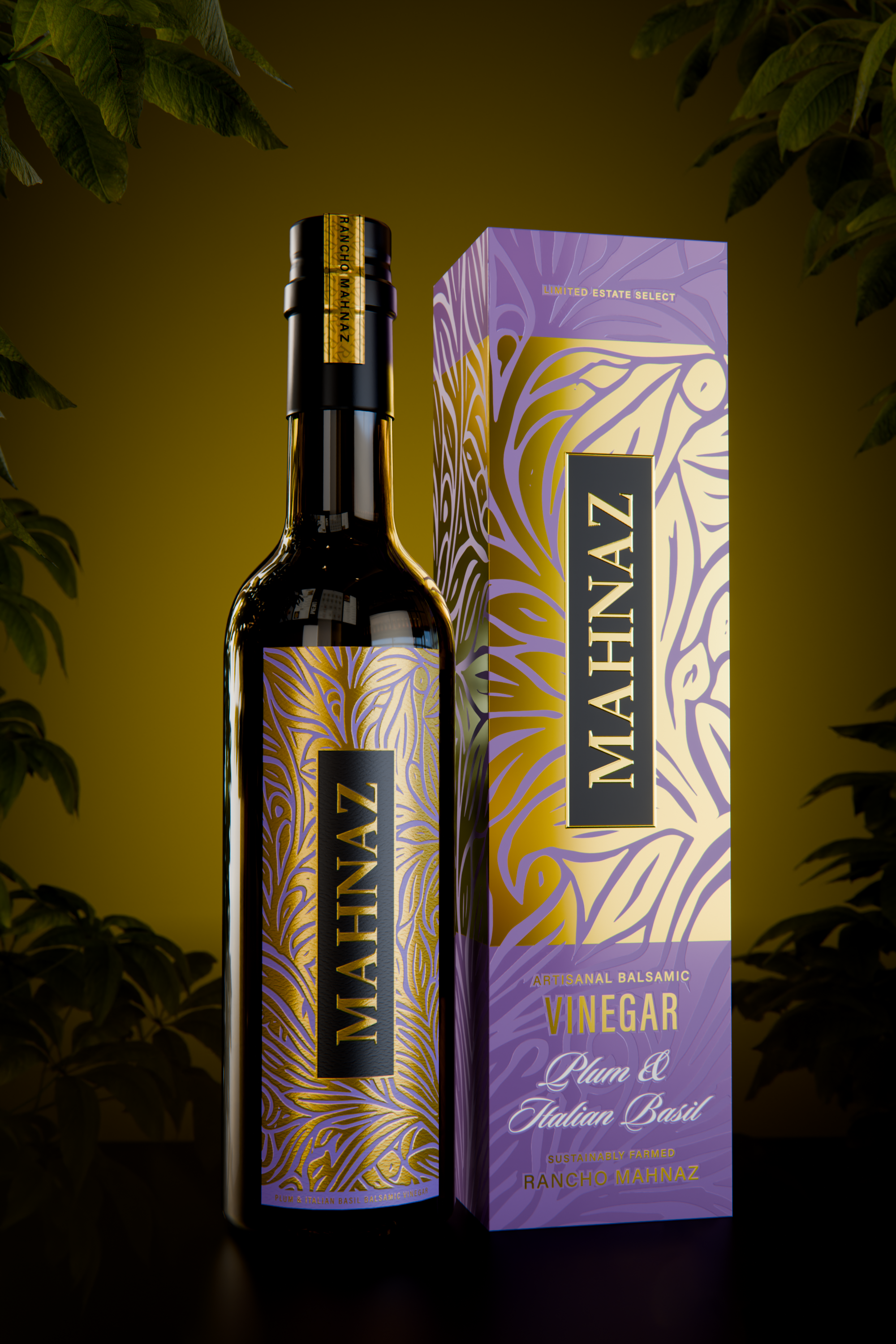 Plum & Italian Basil Balsamic Vinegar
